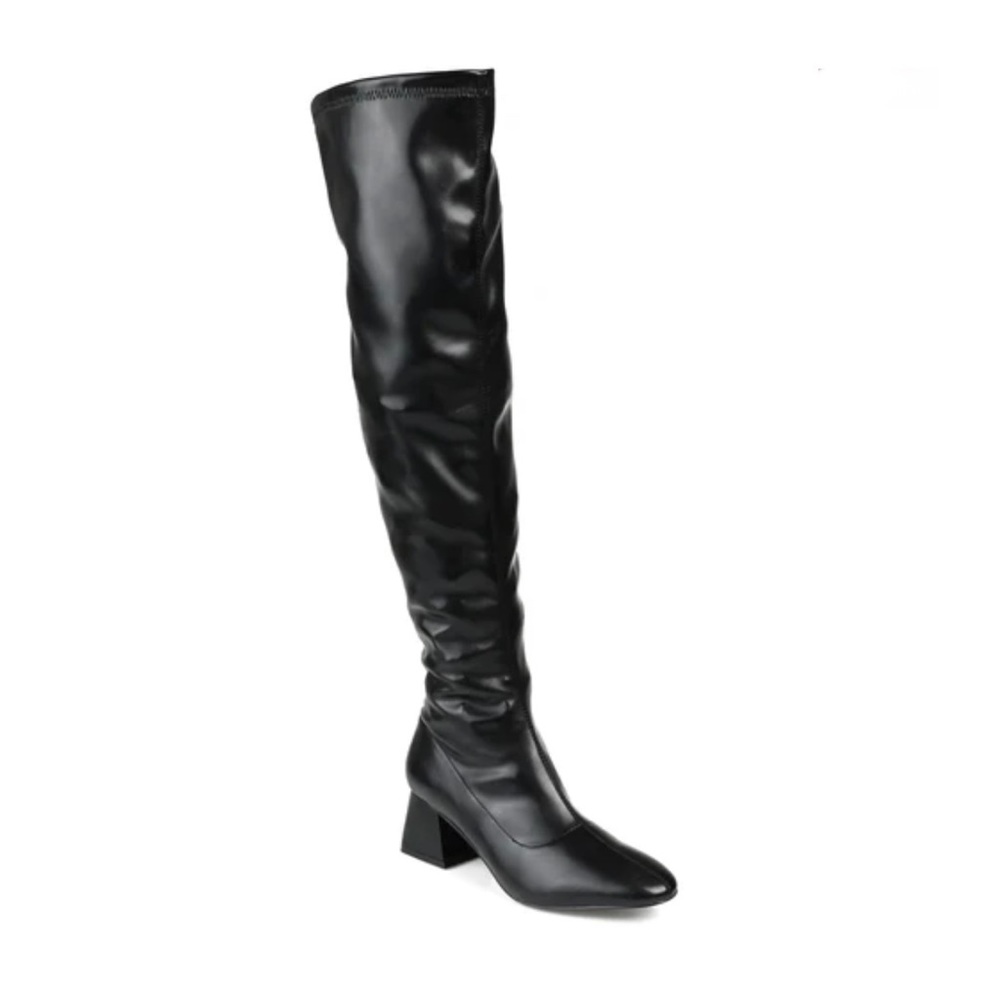 MELIKA EXTRA WIDE CALF Low heel over the knee boot